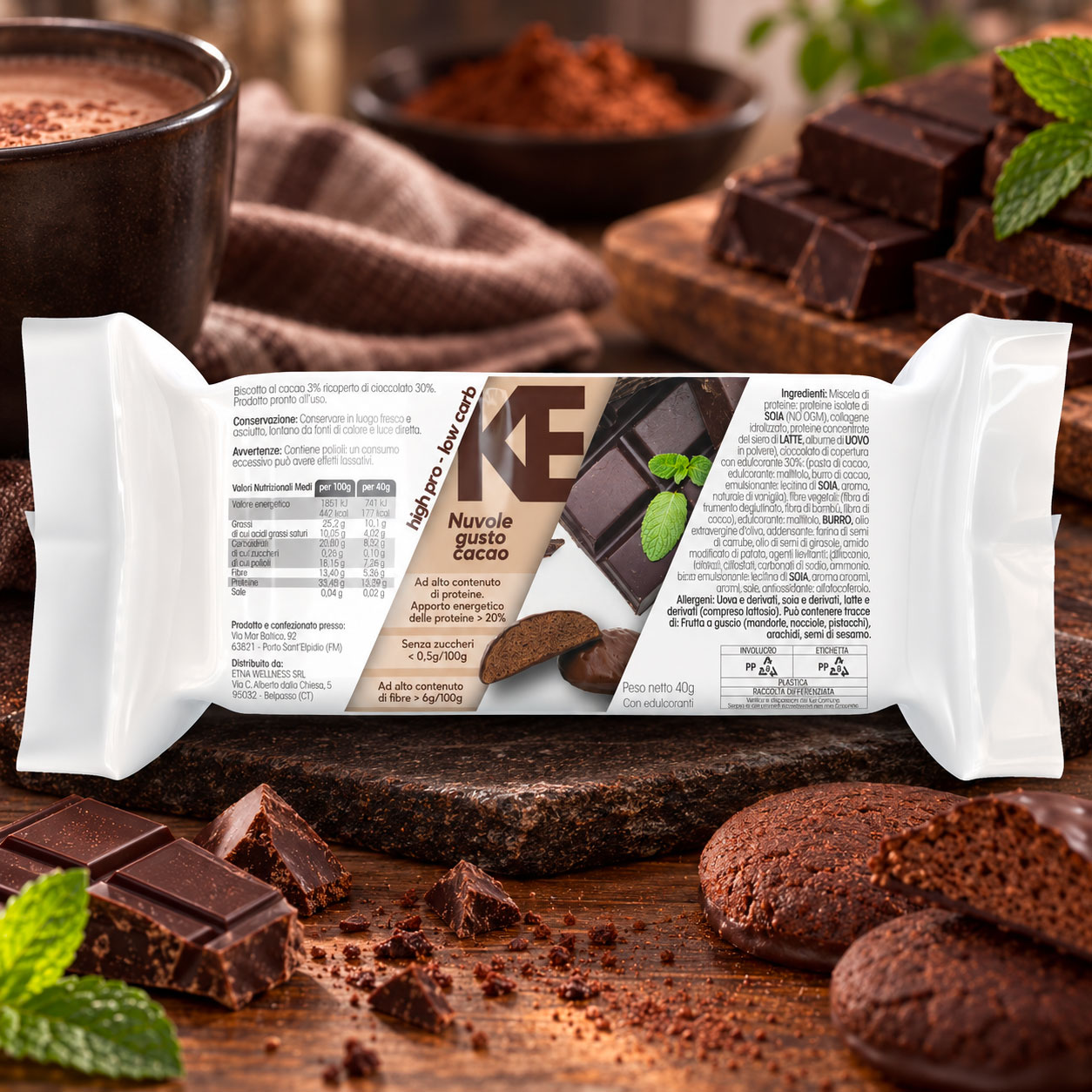 Nuvolette gusto cacao low carb - pack 4